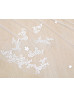 Ivory Scattered Lace Long Wedding Veil Royal Cathedral Veil With 3D Flower